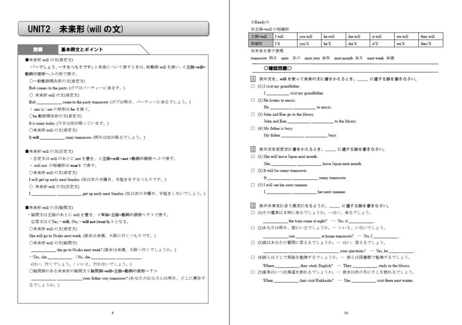 【英語】未来形