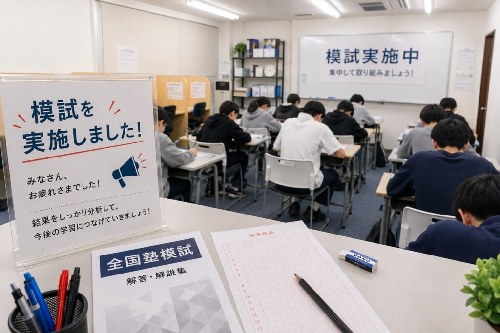 全国塾模試のイメージ画像（Created by 進学塾リードアップ）